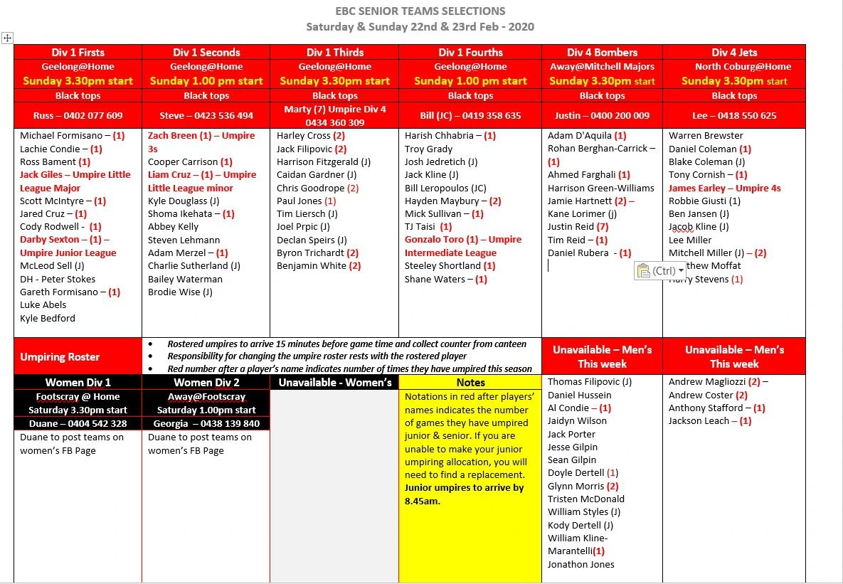 ebc selections rd 20, 2020